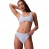Calvin Klein Costume Slip High Leg Azzurro Donna