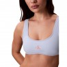 Calvin Klein Bralette Logo Azzurro Donna