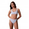 Calvin Klein Bralette Logo Azzurro Donna