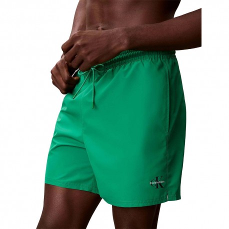 Calvin Klein Costume Boxer Waistband Verde Uomo