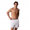 Calvin Klein Costume Boxer Vita Logo Bianco Uomo