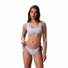 Calvin Klein Costume Slip Side Azzurro Donna