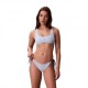 Calvin Klein Costume Slip Side Azzurro Donna