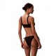 Calvin Klein Costume Slip Side Tie Nero Donna