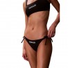 Calvin Klein Costume Slip Side Tie Nero Donna