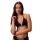 Calvin Klein Bikini Top Banda Nero Donna