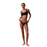 Calvin Klein Bikini Top Fascia Logo Nero Donna