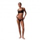 Calvin Klein Bikini Top Fascia Logo Nero Donna