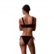 Calvin Klein Bikini Top Fascia Logo Nero Donna