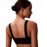 Calvin Klein Bikini Top Fascia Logo Nero Donna