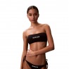 Calvin Klein Bikini Top Fascia Logo Nero Donna