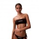 Calvin Klein Bikini Top Fascia Logo Nero Donna