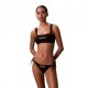 Calvin Klein Bikini Top Fascia Logo Nero Donna