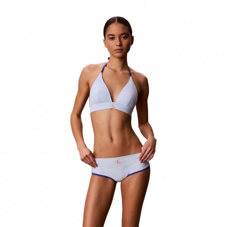 Calvin Klein Bikini Triangolo Azzurro Donna