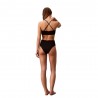 Calvin Klein Costume Slip Vita Alta Nero Donna