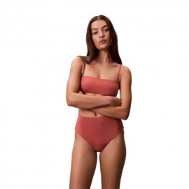 Calvin Klein Costume Slip Vita Alta Moro Donna