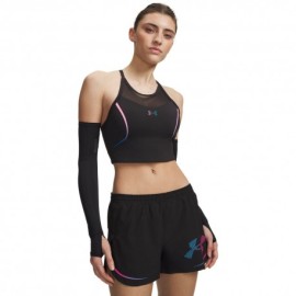 Under Armour Canotta Running Crop Velociti Elite Ultimate Nero Capri Donna