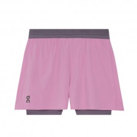 On Pantaloncini Running 3" Performance 2 1 Sakura Dewberry Donna