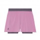 On Pantaloncini Running 3" Performance 2 1 Sakura Dewberry Donna