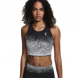 On Reggiseno Sportivo Zero Crop Bianco Nero Donna