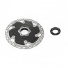 Carbon-Ti Freni a Disco Bici Da Corsa X-Rotor Steel Carb Aero Center Lock 160mm
