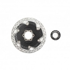 Carbon-Ti Freni a Disco Bici Da Corsa X-Rotor Steel Carb Aero Center Lock 160mm