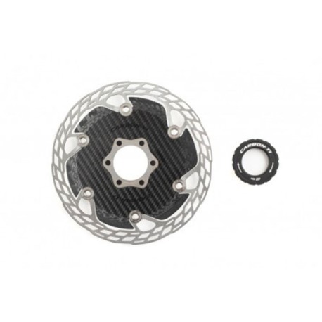 Carbon-Ti Freni a Disco Bici Da Corsa X-Rotor Steel Carb Aero Center Lock 160mm