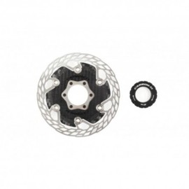 Carbon-Ti Freni a Disco Bici Da Corsa X-Rotor Steel Carb Aero Center Lock 140mm