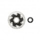Carbon-Ti Freni a Disco Bici Da Corsa X-Rotor Steel Carb Aero Center Lock 140mm