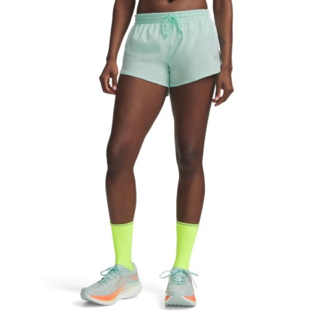 Under Armour Pantaloncini Running Velociti Pro 3" Refresh Mint Reflective Donna