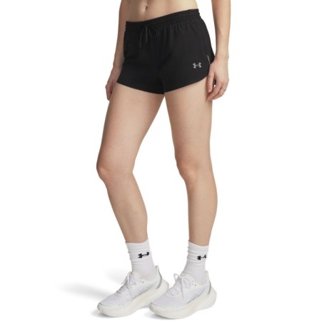 Under Armour Pantaloncini Running Velociti Pro 3" Ultimate Nero Reflective Donna