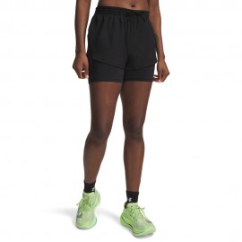 Under Armour Pantaloncini Running Velociti Pro 4" 2In1 Ultimate Nero Reflective Donna