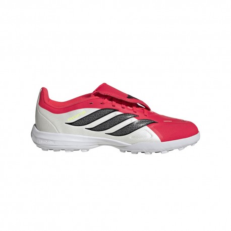Adidas Predator League Ft Tf Rosso Nero Bianco - Scarpe Da Calcio Bambino