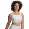 Under Armour Reggiseno Sportivo Heatgear High Compression Bianco Halo Gray Donna