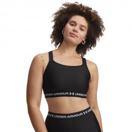 Under Armour Reggiseno Sportivo Heatgear High Compression Ultimate Nero Bianco Donna