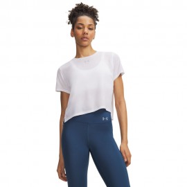 Under Armour T-Shirt Running Velociti Bianco Reflective Donna