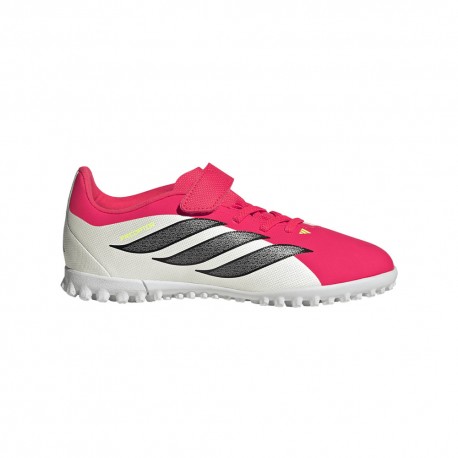 Adidas Predator Club H&L Tf Rosso Nero Bianco - Scarpe Da Calcio Bambino