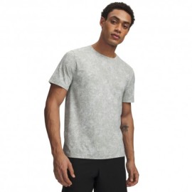 Under Armour T-Shirt Running Velociti Pro Print Titanium Reflective Uomo