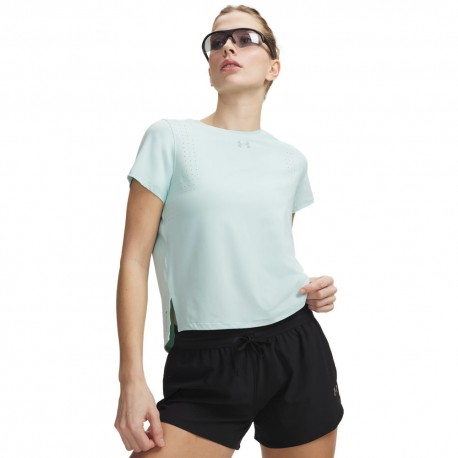 Under Armour T-Shirt Running Velociti Pro Refresh Mint Reflective Donna