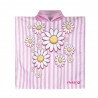 Hot Stuff Poncho Neonato Marga Rosa Bianco Bambina