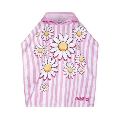 Hot Stuff Poncho Neonato Marga Rosa Bianco Bambina