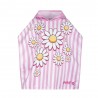 Hot Stuff Poncho Neonato Marga Rosa Bianco Bambina