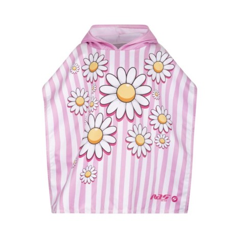 Hot Stuff Poncho Neonato Marga Rosa Bianco Bambina