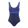 Hot Stuff Costume Intero Piscina Supportato Silvana Navy Donna