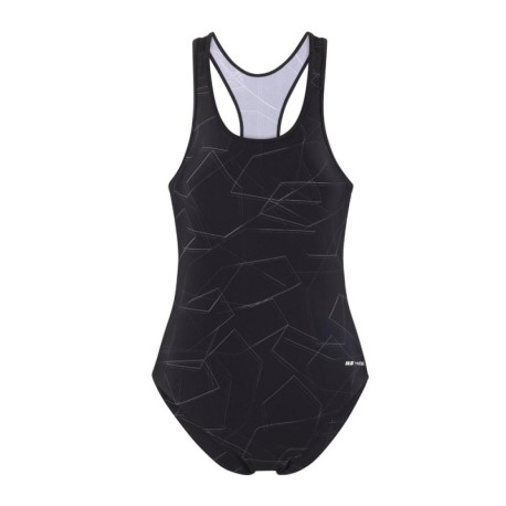 Hot Stuff Costume Intero Piscina Tiana Sport Back Nero Donna