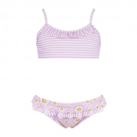 Hot Stuff Costume Intero Piscina Due Pezzi Piscina Neonato Marga Rosa Bianco Bambina