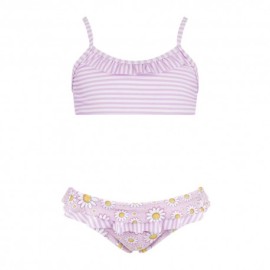 Hot Stuff Costume Intero Piscina Due Pezzi Piscina Neonato Marga Rosa Bianco Bambina