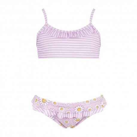 Hot Stuff Costume Intero Piscina Due Pezzi Piscina Neonato Marga Rosa Bianco Bambina