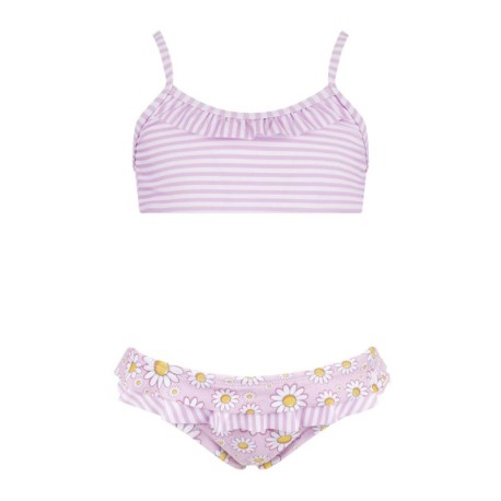 Hot Stuff Costume Intero Piscina Due Pezzi Piscina Neonato Marga Rosa Bianco Bambina