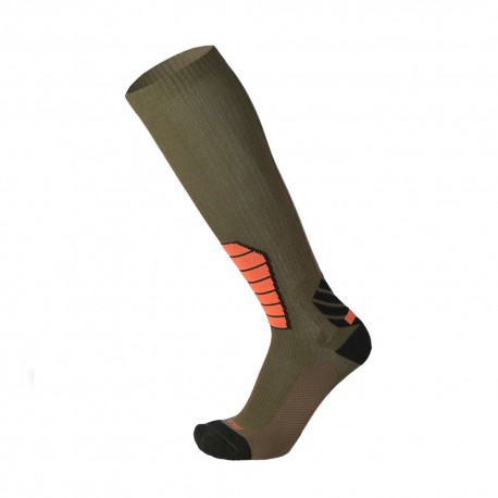 Calze lunghe Mico Hunt & Fish Medium Weight Extra Dry Mico verdi unisex per caccia, pesca e attività outdoor